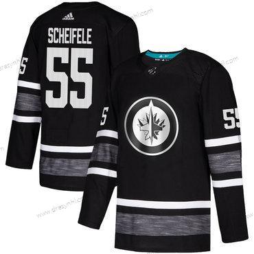 Jets #55 Mark Scheifele Černá Autentické 2019 All-Star Sešitý Hokejový dres – Pánské