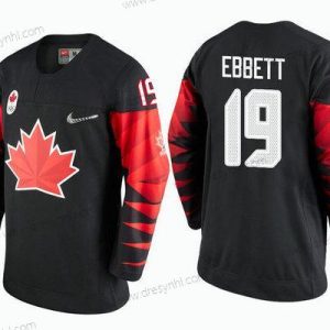 Kanada Tým #19 Andrew Ebbett Černá 2018 Zimní Olympics dres – Pánské