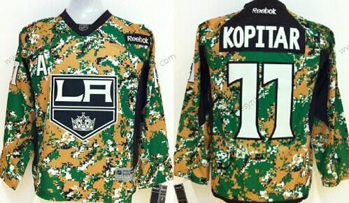 Los Angeles Kings #11 Anze Kopitar 2014 Camo dres – Dětské