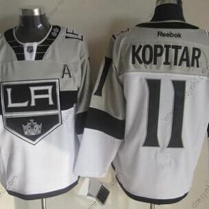 Los Angeles Kings #11 Anze Kopitar 2015 Stadium Series Šedá #2 Bílý dres – Pánské