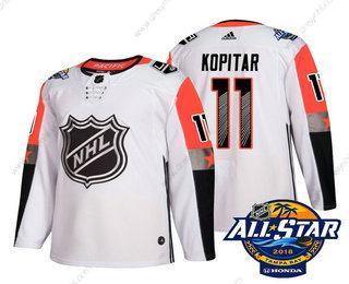 Los Angeles Kings #11 Anze Kopitar Bílý 2018 NHL All-Star Sešitý Hokejový dres – Pánské