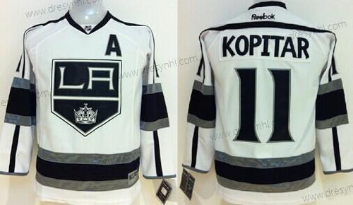 Los Angeles Kings #11 Anze Kopitar Bílý dres – Dětské