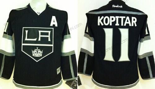 Los Angeles Kings #11 Anze Kopitar Černá dres – Dětské