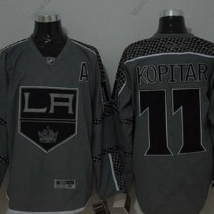 Los Angeles Kings #11 Anze Kopitar Charcoal Šedá dres – Pánské