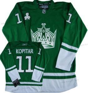 Los Angeles Kings #11 Anze Kopitar St. Patrick’S Day Zelená dres – Pánské