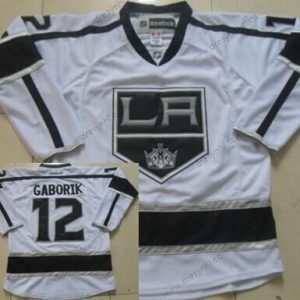 Los Angeles Kings #12 Marian Gaborik Bílý dres – Pánské