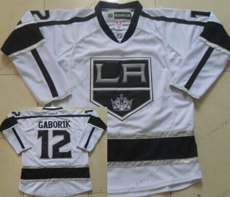 Los Angeles Kings #12 Marian Gaborik Bílý dres – Pánské