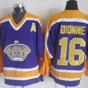 Los Angeles Kings #16 Marcel Dionne Nachový With Žlutá Retro CCM dres – Pánské