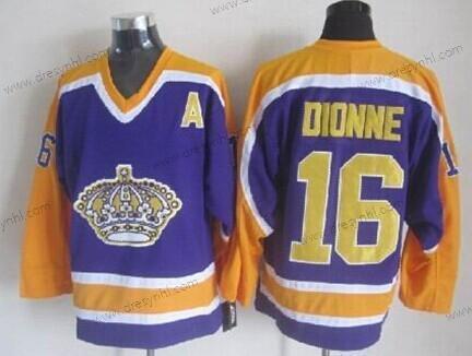 Los Angeles Kings #16 Marcel Dionne Nachový With Žlutá Retro CCM dres – Pánské