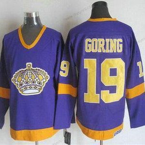 Los Angeles Kings #19 Butch Goring 1977-79 Nachový CCM Vintage dres – Pánské