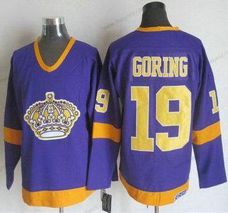 Los Angeles Kings #19 Butch Goring 1977-79 Nachový CCM Vintage dres – Pánské