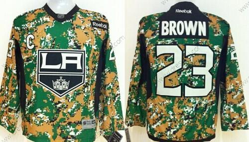 Los Angeles Kings #23 Dustin Brown 2014 Camo dres – Dětské