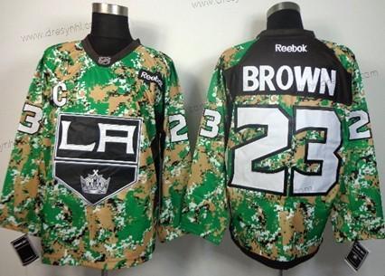 Los Angeles Kings #23 Dustin Brown 2014 Camo dres – Pánské