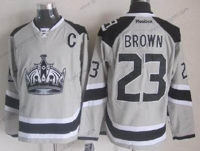 Los Angeles Kings #23 Dustin Brown 2014 Stadium Series Šedá dres – Pánské