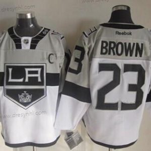 Los Angeles Kings #23 Dustin Brown 2015 Stadium Series Šedá Bílý dres – Pánské