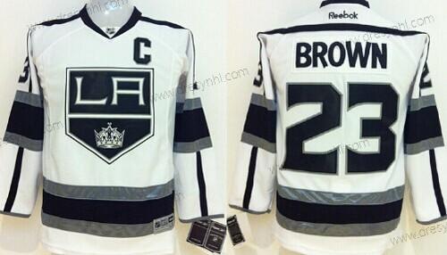 Los Angeles Kings #23 Dustin Brown Bílý dres – Dětské