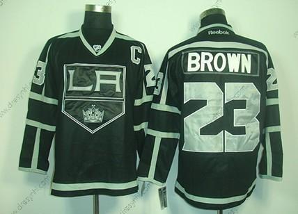 Los Angeles Kings #23 Dustin Brown Černá Ice dres – Pánské