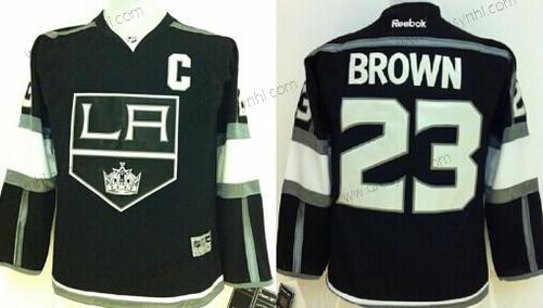 Los Angeles Kings #23 Dustin Brown Černá dres – Dětské