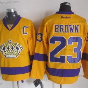 Los Angeles Kings #23 Dustin Brown Žlutá dres – Pánské