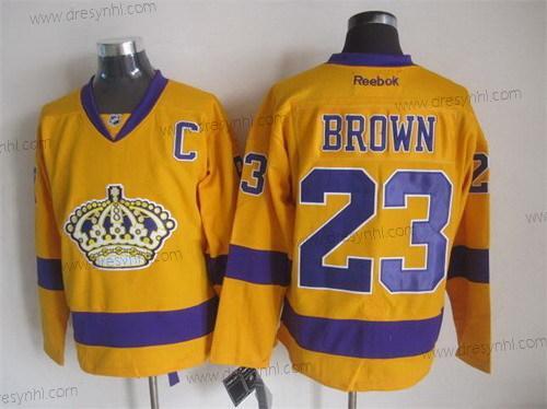 Los Angeles Kings #23 Dustin Brown Žlutá dres – Pánské