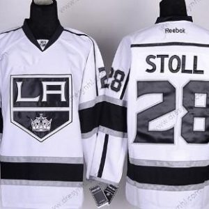 Los Angeles Kings #28 Jarret Stoll Bílý dres – Pánské