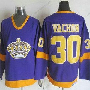 Los Angeles Kings #30 Rogie Vachon 1977-78 Nachový CCM Vintage dres – Pánské