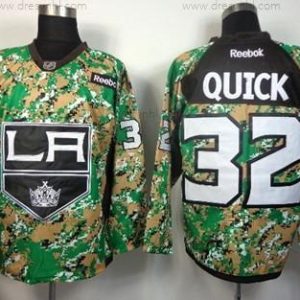 Los Angeles Kings #32 Jonathan Quick 2014 Camo dres – Pánské