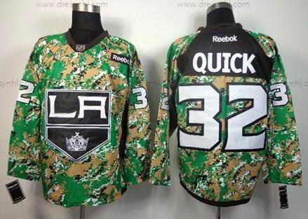 Los Angeles Kings #32 Jonathan Quick 2014 Camo dres – Pánské