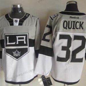 Los Angeles Kings #32 Jonathan Quick 2015 Stadium Series Šedá #2 Bílý dres – Pánské