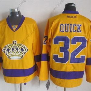 Los Angeles Kings #32 Jonathan Quick Žlutá dres – Pánské