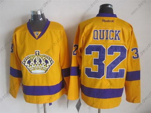 Los Angeles Kings #32 Jonathan Quick Žlutá dres – Pánské