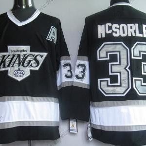 Los Angeles Kings #33 Marty Mcsorley Černá Retro CCM dres – Pánské