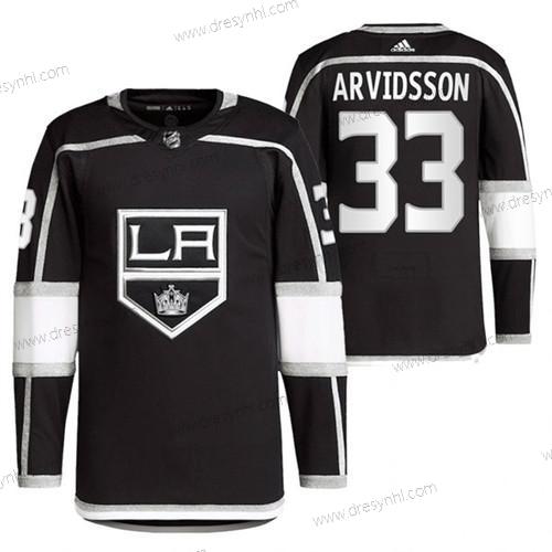 Los Angeles Kings #33 Viktor Arvidsson Černá Sešitý dres – Pánské