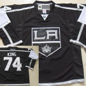 Los Angeles Kings #74 Dwight King Černá dres – Pánské