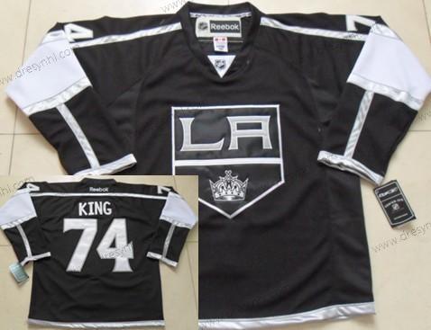 Los Angeles Kings #74 Dwight King Černá dres – Pánské