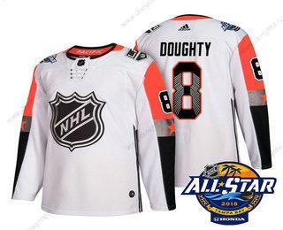 Los Angeles Kings #8 Drew Doughty Bílý 2018 NHL All-Star Sešitý Hokejový dres – Pánské