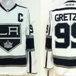 Los Angeles Kings #99 Wayne Gretzky Bílý dres – Pánské