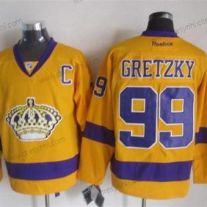 Los Angeles Kings #99 Wayne Gretzky Žlutá dres – Pánské