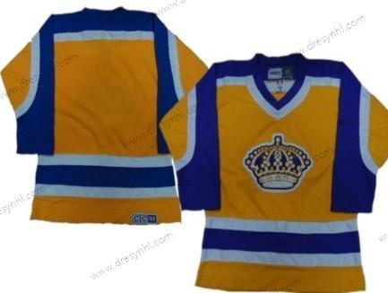 Los Angeles Kings Prázdný Žlutá Retro With Nachový CCM dres – Pánské