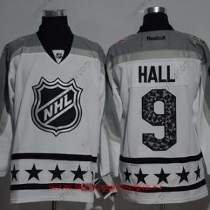 Metropolitan Division New Jersey Devils #9 Taylor Hall Reebok Bílý 2017 NHL All-Star Sešitý Hokejový dres – Pánské