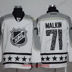 Metropolitan Division Pittsburgh Penguins #71 Evgeni Malkin Reebok Bílý 2017 NHL All-Star Sešitý Hokejový dres – Pánské