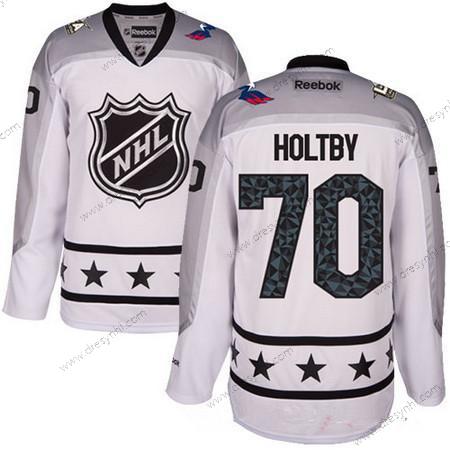 Metropolitan Division Washington Capitals #70 Braden Holtby Reebok Bílý 2017 NHL All-Star Sešitý Hokejový dres – Pánské