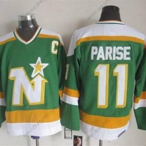 Minnesota North Dallas Stars #11 Zach Parise 1978-79 Zelená CCM Vintage dres – Pánské