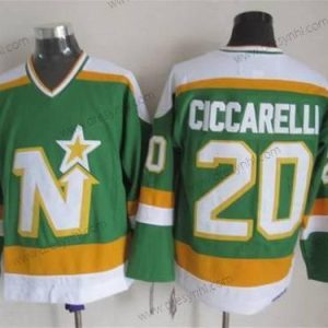 Minnesota North Dallas Stars #20 Dino Ciccarelli 1978-79 Zelená CCM Vintage dres – Pánské