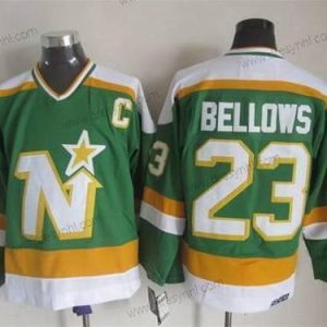 Minnesota North Dallas Stars #23 Brian Bellows 1978-79 Zelená CCM Vintage dres – Pánské