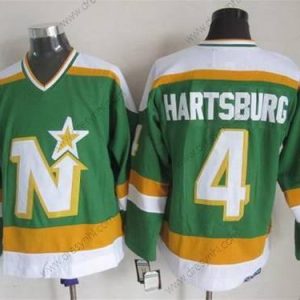 Minnesota North Dallas Stars #4 Craig Hartsburg 1978-79 Zelená CCM Vintage dres – Pánské