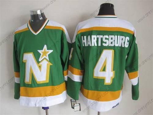 Minnesota North Dallas Stars #4 Craig Hartsburg 1978-79 Zelená CCM Vintage dres – Pánské