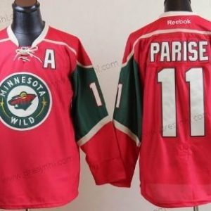 Minnesota Wild #11 Zach Parise Červené dres – Pánské