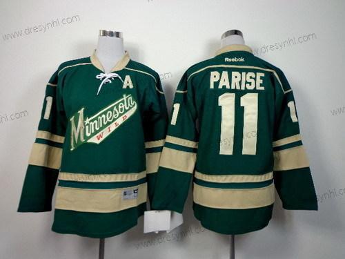 Minnesota Wild #11 Zach Parise Zelená Třetí dres dres – Dětské