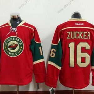 Minnesota Wild #16 Jason Zucker Červené dres – Pánské